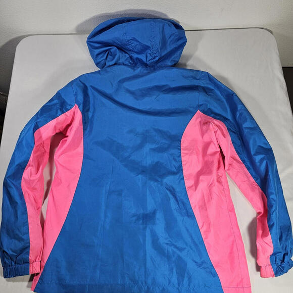 Athletic Works Colorful Sporty Retro Full Zip Windbreaker Jacket Womens XL 14-16 - Picture 9 of 9